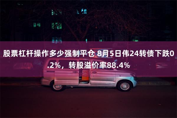 股票杠杆操作多少强制平仓 8月5日伟24转债下跌0.2%，转股溢价率88.4%