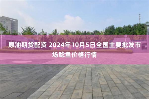 原油期货配资 2024年10月5日全国主要批发市场鲶鱼价格行情