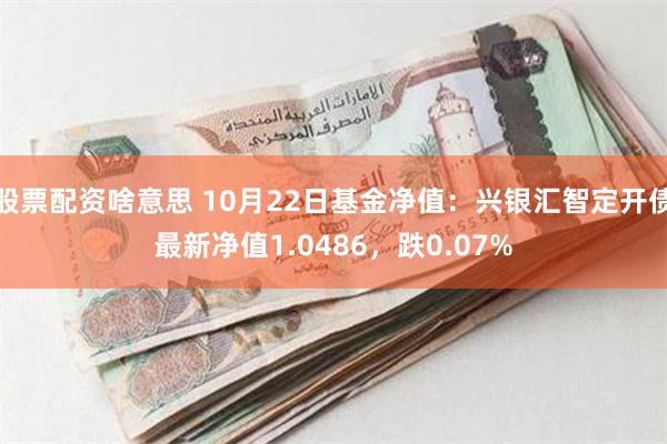 股票配资啥意思 10月22日基金净值：兴银汇智定开债最新净值1.0486，跌0.07%